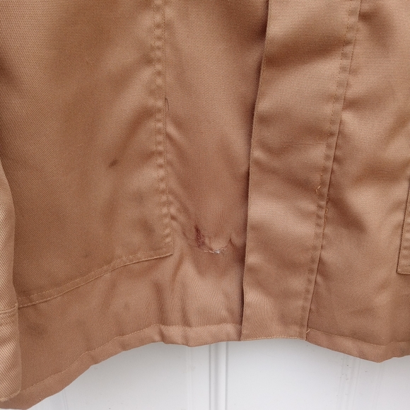 Vtg Barn Jacket Chore Coat Tan Jacket Brown Corduroy Collar Old Navy XXL - Picture 5 of 11